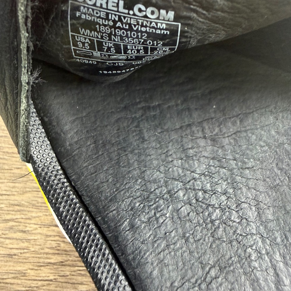 Sorel Kinetic Impact Y-Strap Standal Black/Yellow/White Size 9.5 Womens Outdoor - Picture 15 of 16